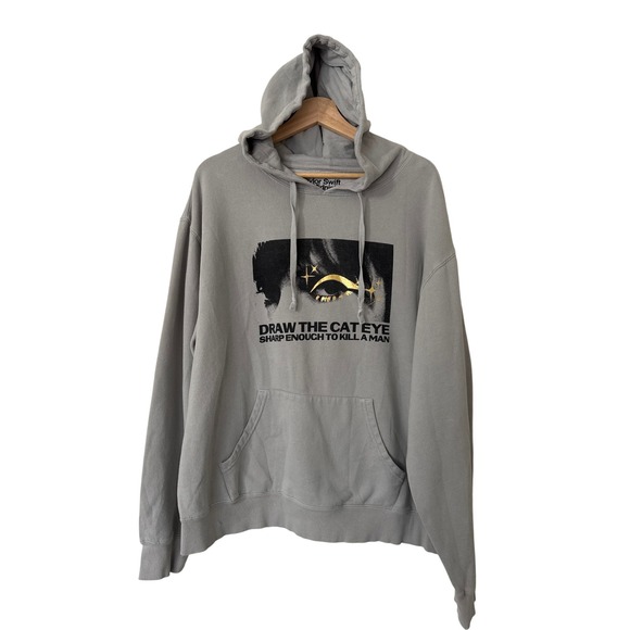 Taylor Swift Midnights Draw The Cat Eye Hoodie Pullover Sweatshirt Large - Picture 1 of 5